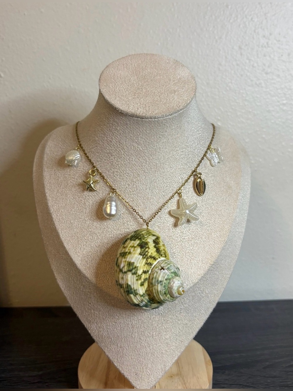 Handmade Gold Beachy Charm Necklace | Waterproof & Tarnish Resistant